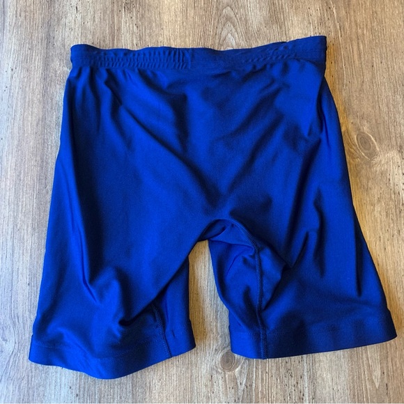 Vintage 90s Nike Blue Spandex Athletic Shorts - Picture 5 of 7